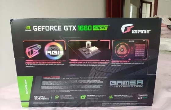 極度の6G ETH鉱山の装備のグラフィックス・カード1785MHZ多彩なIGaMe GeForce GTX 1660超
