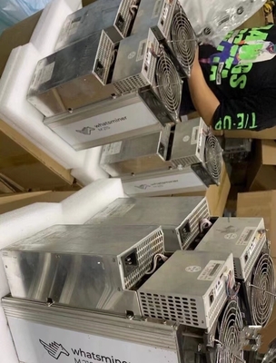 中古のMicrobt Whatsminer M21S 58T BTCの採掘機60W/Tのイーサネット ネットワーキング