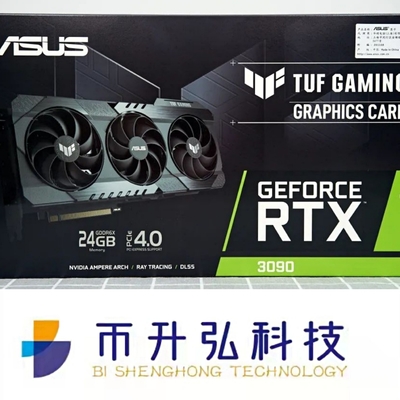 黒い24GB ETH鉱山の装備のグラフィックス・カードASUS TUF GeForce RTX 3090