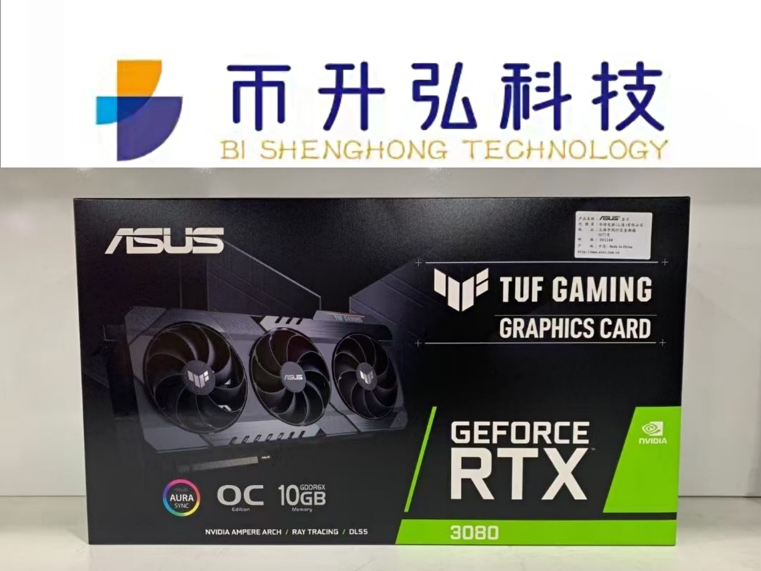 19000MHz ASUS RTX 3080 TUF 10G OC LHR NVIDIAのアンペア アーチ無し7680*4320
