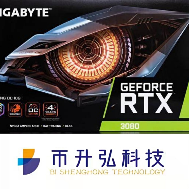 8704 CUDA鉱山の装備のグラフィックス・カード1800MHzのギガバイトGEFORCE RTX 3080の賭博OC 10GB